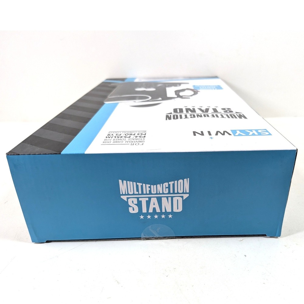 SkyWin Multifunction Stand Black for‎ PS4/PS4 Slim/PS4Pro/PSVR W/Charging Cooler - Picture 4 of 7